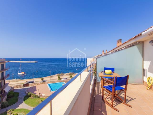 Traumhafte Maisonette-Wohnung mit Meerblick in Ciutadella, Menorca, Balearen