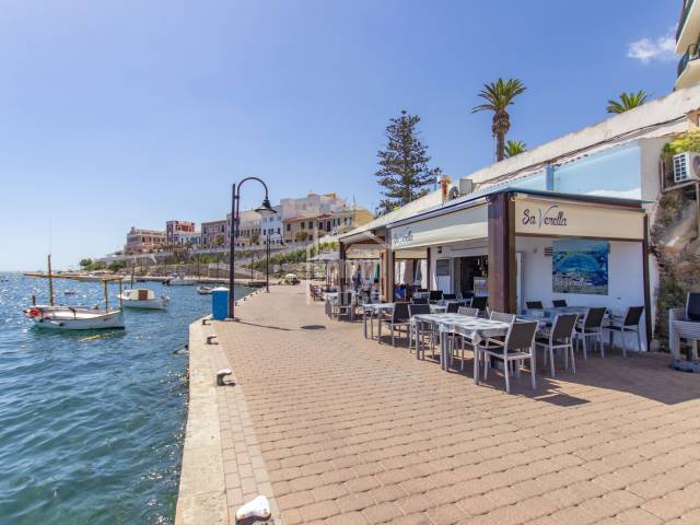 Front line restaurant in Cales Fons, Es Castell, Menorca