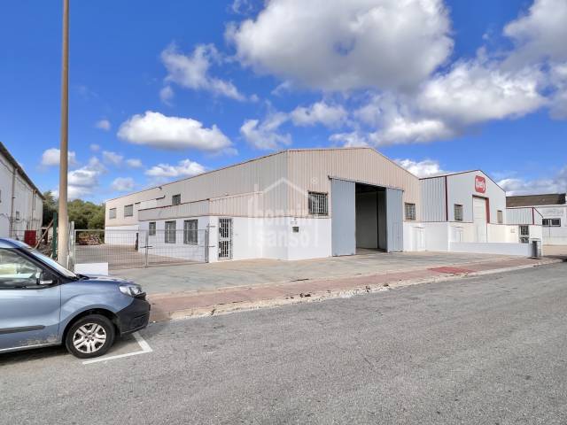 Large warehouse on the Es Castell industrial estate, Menorca