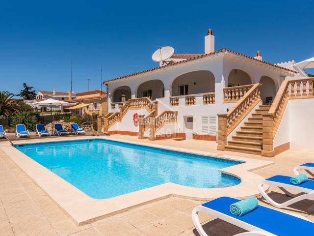 Splendid villa with tourist license in Punta Prima, Menorca