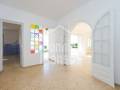 Freistehende Villa mit Blick auf den Leuchtturm Cap Artrutx, Ciutadella, Menorca, Balearen