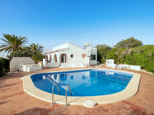 Villa with sea views and tourist licence. Calan Porter. Menorca