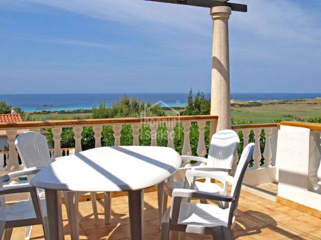 Semidetached villa with private pool incredible views and tourist licence, Son Bou, Menorca