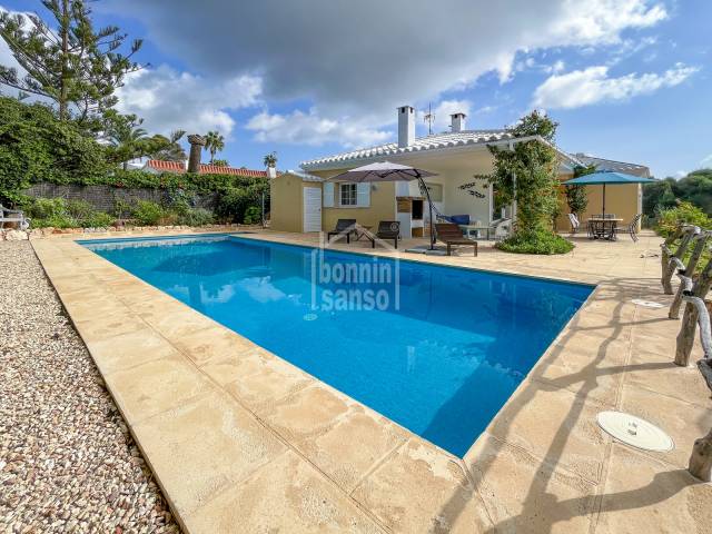 South Facing villa with Sea Views and Tourist License in Binisafua Rotters, Menorca.