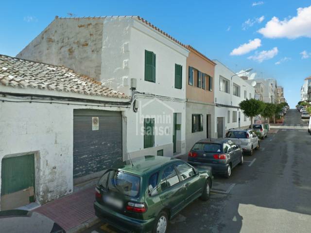 Building plot with garage for developement in Es Castell, Menorca