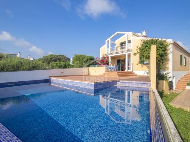 Villa with views over the Port of Mahon. Menorca