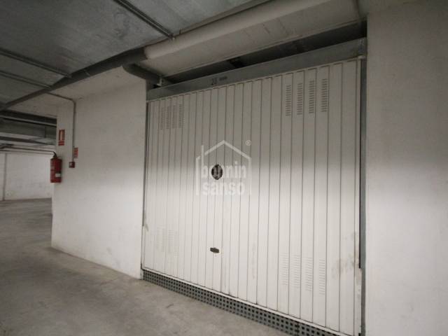 Underground garage in popular area of Ciutadella, Minorca