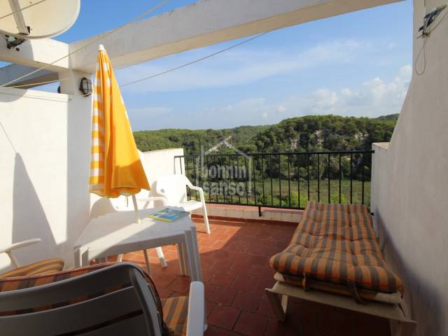Encantador apartamento adosado con espectaculares vistas panoramicas al Barranc d'Algendar, Cala Galdana, Ciutadella, Menorca