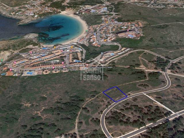 Building plot with distand sea views. Coves Noves. Menorca