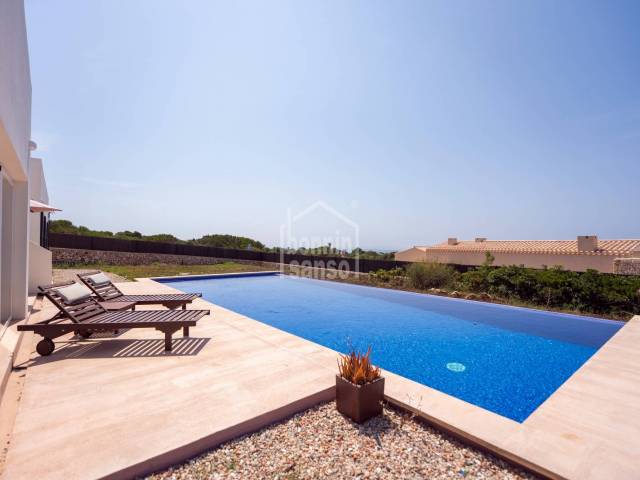Stunning south coast villa with sea views and infinity pool in Torret de Baix, Binibeca, Menorca