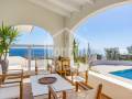 Mediterrane Villa in erster Meereslinie mit Panoramablick in Salgar, Menorca