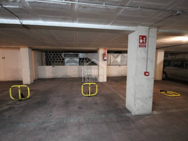 Parking space on Maria Luisa Serra Street in Mahon, Menorca