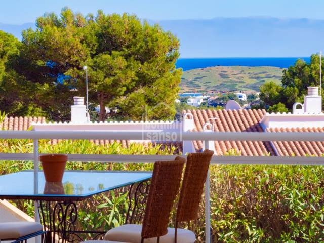 Ground floor property with sea views in Coves Noves, Menorca.