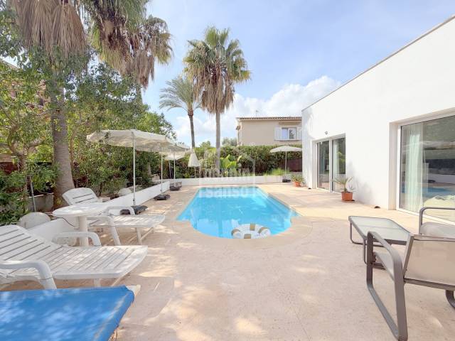Sunny chalet with swimming pool just a few metres from the sea in Port Verd, Mallorca