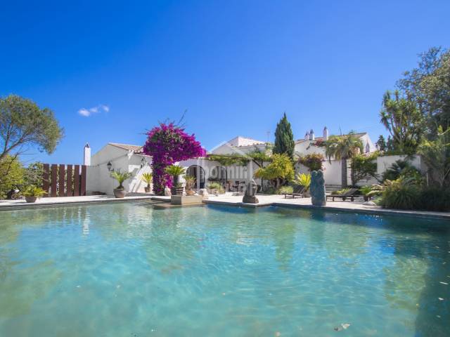Lovely Farmhouse on 58 hectares of land, a few minutes from the south coast of Menorca