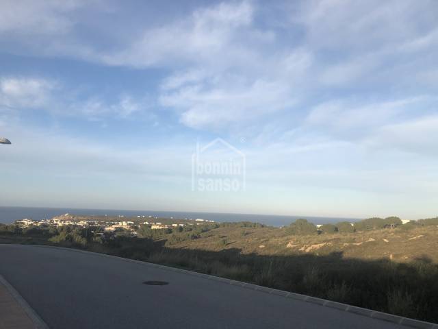 Building plot with sea views Menorca