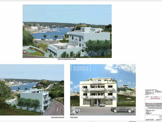 Proyecto de 8 viviendas cerca del Puerto de Mahón Menorca