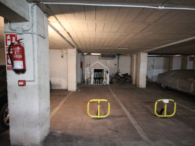 Parking space on Maria Luisa Serra, Mahon, Menorca