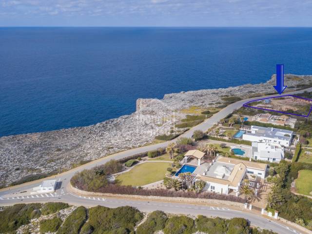 Magnificent front line villa under construction in Binidali (Menorca)