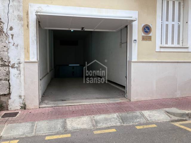 Parking space in communal car park just above Cales Fonts, Es Castell, Menorca