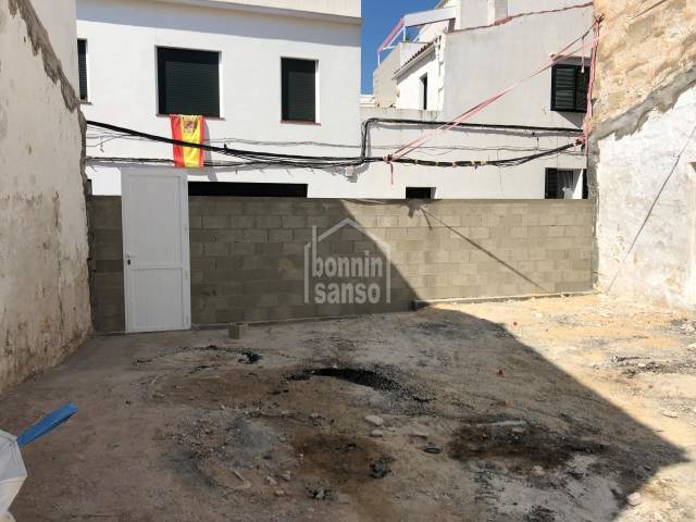 Building plot near the centre of Mahón, Menorca