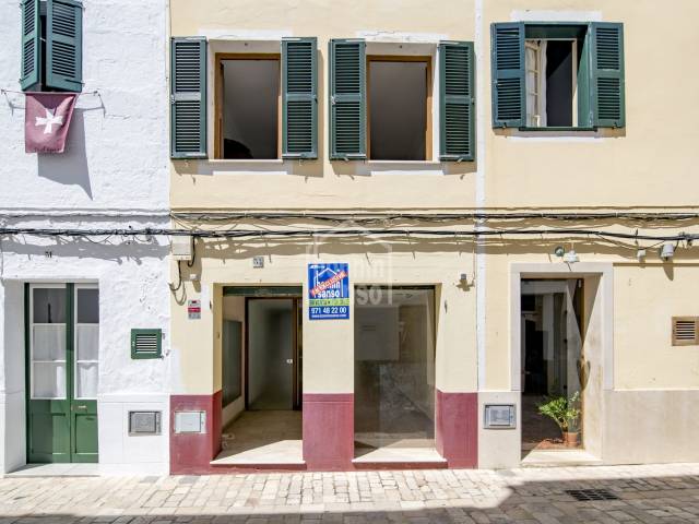 EXCLUSIVA!! Casa amb projecte i Llicència de reforma, al cor del nucli antic de Ciutadella, Menorca