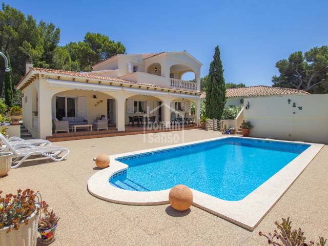 Elegant, beautifully kept villa in Son Parc, Menorca