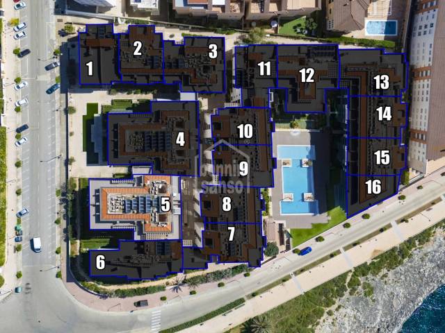 Development of 163 apartments, offering one to four bedrooms, in Ciutadella, Menorca.