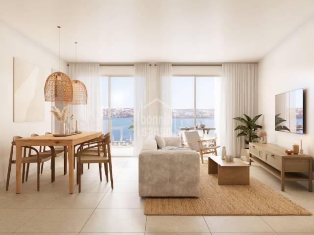 Apartamentos nuevos a estrenar en Es Castell, con vistas al mar. Menorca