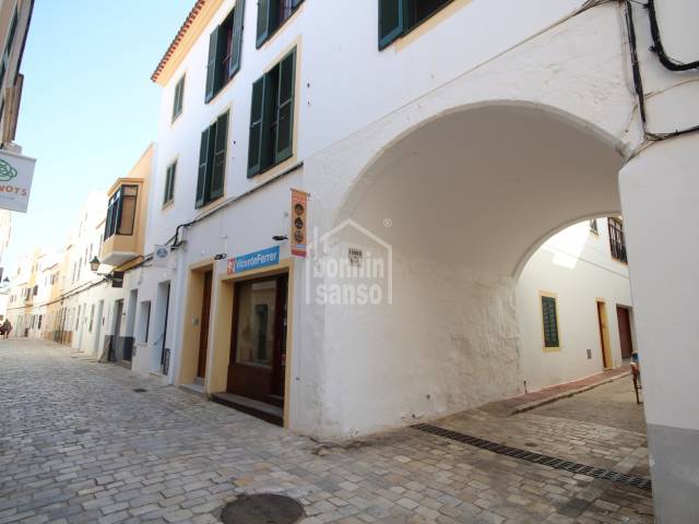 Primo piano nel centro storico di Ciutadella, Minorca