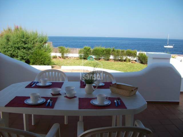 Attractive front line villa with tourist license in Cap d'Artrutx, Ciutadella, Menorca