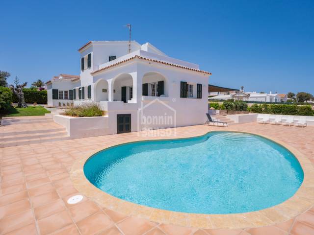 Front line villa with impressive sea views in Salgar, Menorca