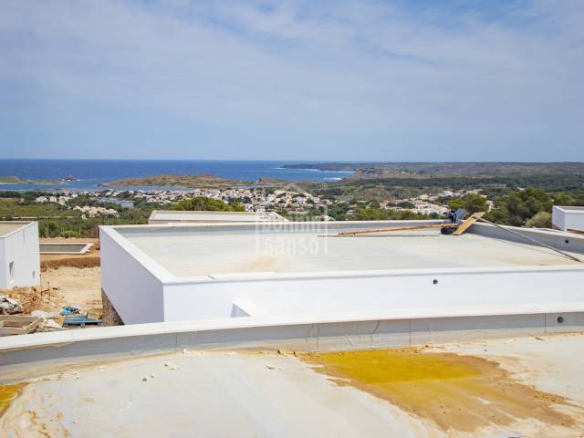 New build villa with panoramic views. Menorca