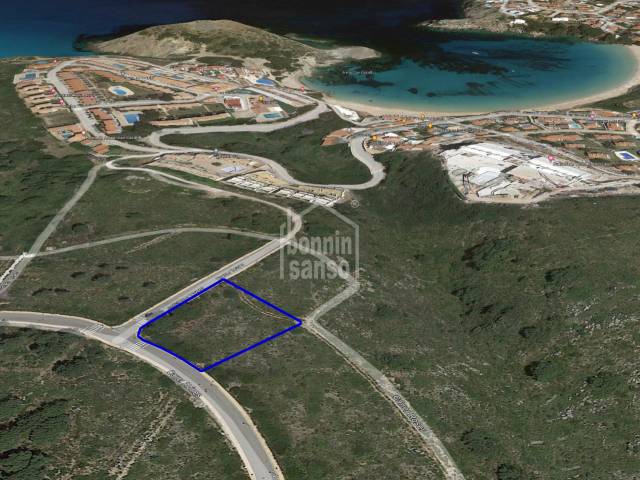 Building plot with sea views . Coves Noves Menorca