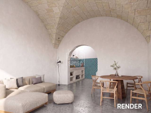 Casa de poble totalment rehabilitada amb molt de gust, llesta per estrenar a Maó. Menorca.
