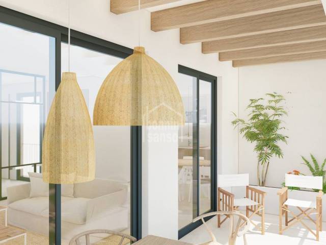 Terrazza solarium disponibile per costruire un appartamento secondo piano in Ciutadella, Minorca