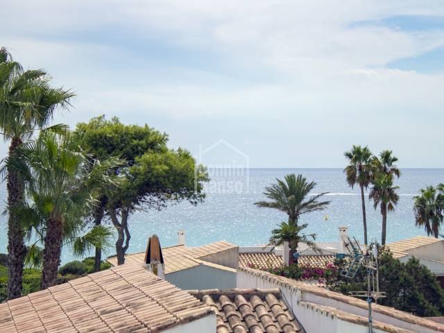 Tolles Ferien-Apartment mit Meerblick in Son Xoriguer, Ciutadella, Menorca.